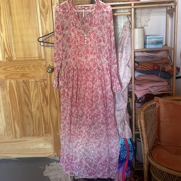 Free People See it Through Maxi Dress XS/S - Picture 3 of 8